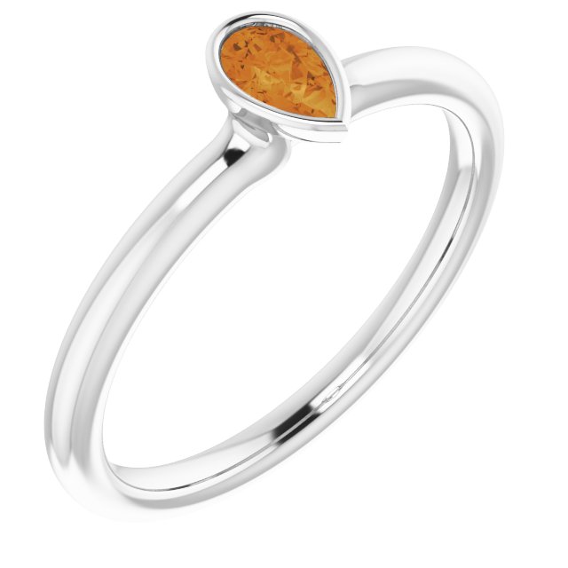 Natural Citrine | Pear | 5 x 3mm