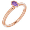Natural Amethyst | Pear | 5 x 3mm