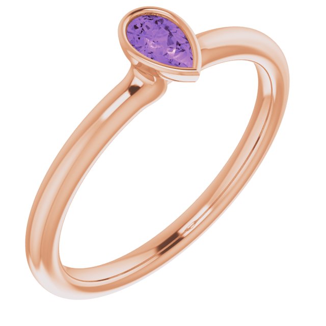 Natural Amethyst | Pear | 5 x 3mm