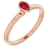 Lab-Grown Ruby | Pear | 5 x 3mm | Natural Ruby | Pear | 5 x 3mm