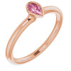 Natural Pink Tourmaline | Pear | 5 x 3mm