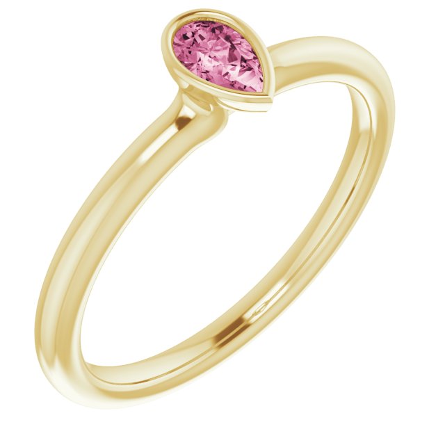 Natural Pink Tourmaline | Pear | 5 x 3mm