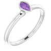 Natural Amethyst | Pear | 5 x 3mm