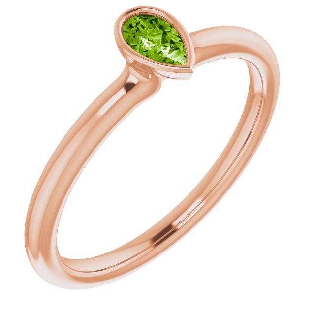 Natural Peridot | Pear | 5 x 3mm