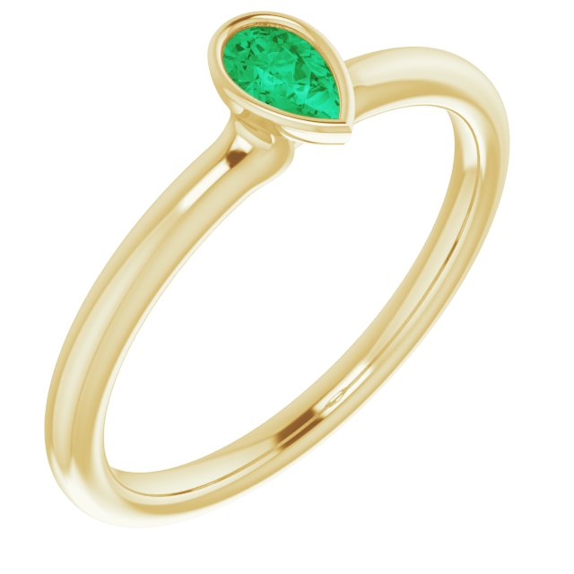 Natural Emerald | Pear | 5 x 3mm | Lab-Grown Emerald | Pear | 5 x 3mm