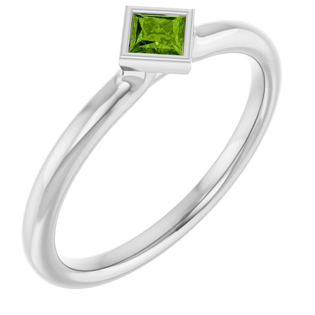Natural Peridot | Square | 3 x 3mm
