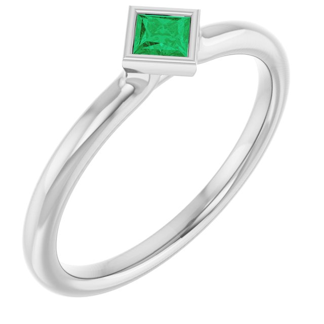 Lab-Grown Emerald | Square | 3 x 3mm | Natural Emerald | Square | 3 x 3mm