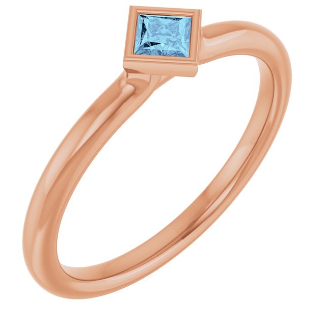 Natural Aquamarine | Square | 3 x 3mm