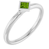 Natural Peridot | Square | 3 x 3mm