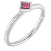 Natural Pink Tourmaline | Square | 3 x 3mm
