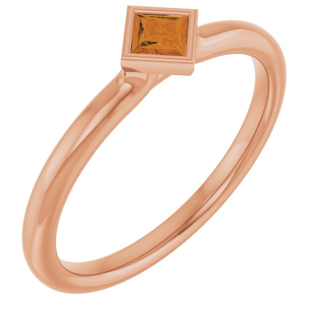 Natural Citrine | Square | 3 x 3mm