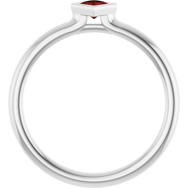 Natural Mozambique Garnet | Square | 3 x 3mm