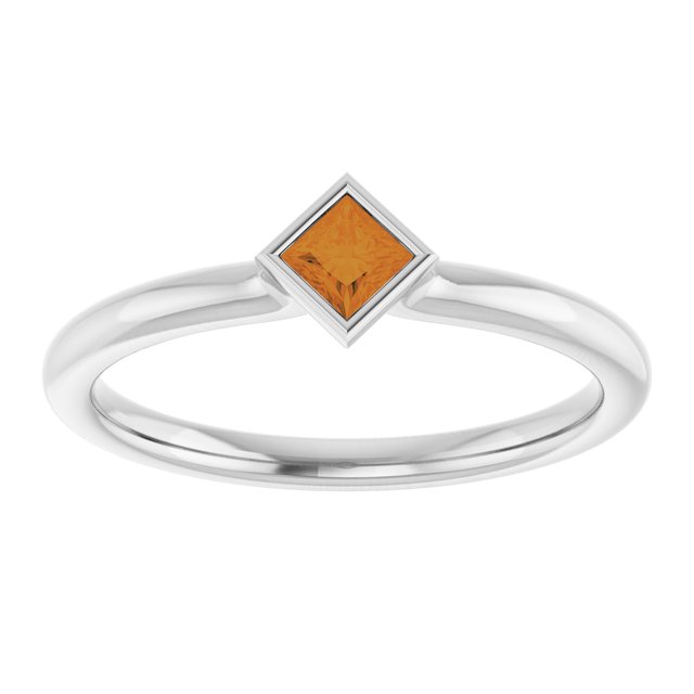 Natural Citrine | Square | 3 x 3mm