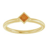 Natural Citrine | Square | 3 x 3mm