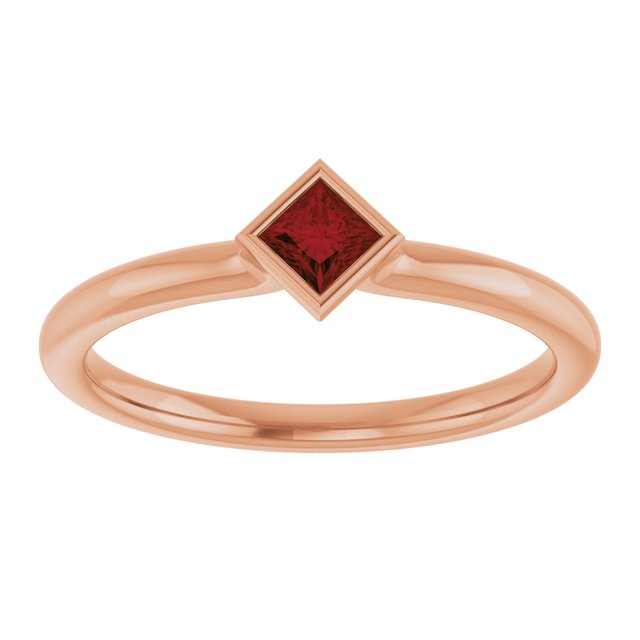 Natural Mozambique Garnet | Square | 3 x 3mm