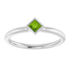 Natural Peridot | Square | 3 x 3mm