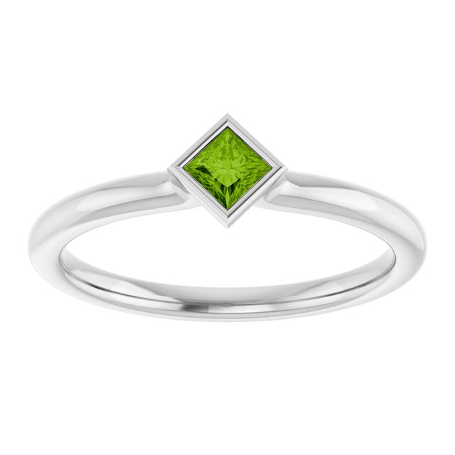 Natural Peridot | Square | 3 x 3mm