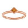 Natural Citrine | Square | 3 x 3mm