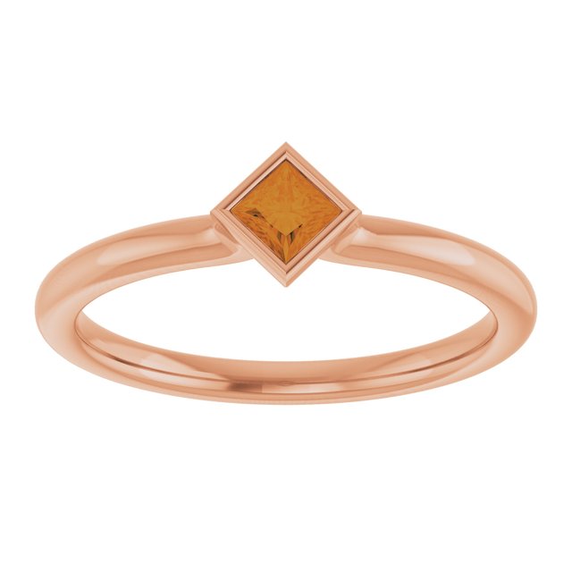 Natural Citrine | Square | 3 x 3mm
