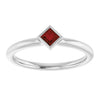 Natural Mozambique Garnet | Square | 3 x 3mm
