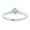 Natural Aquamarine | Square | 3 x 3mm