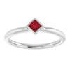 Natural Ruby | Square | 3 x 3mm | Lab-Grown Ruby | Square | 3 x 3mm