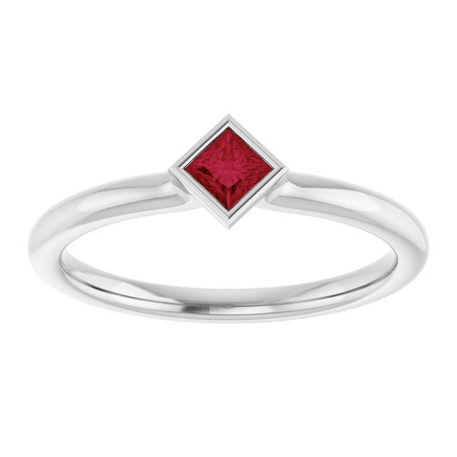 Natural Ruby | Square | 3 x 3mm | Lab-Grown Ruby | Square | 3 x 3mm