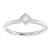 Natural White Sapphire | Square | 3 x 3mm