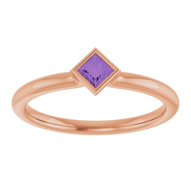 Natural Amethyst | Square | 3 x 3mm