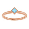Natural Aquamarine | Square | 3 x 3mm