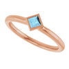 Natural Aquamarine | Square | 3 x 3mm