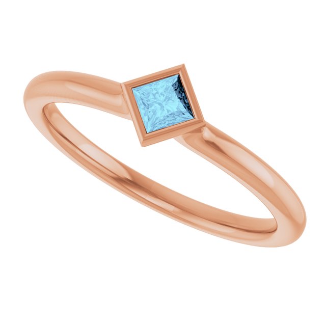Natural Aquamarine | Square | 3 x 3mm