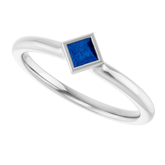 Natural Blue Sapphire | Square | 3 x 3mm