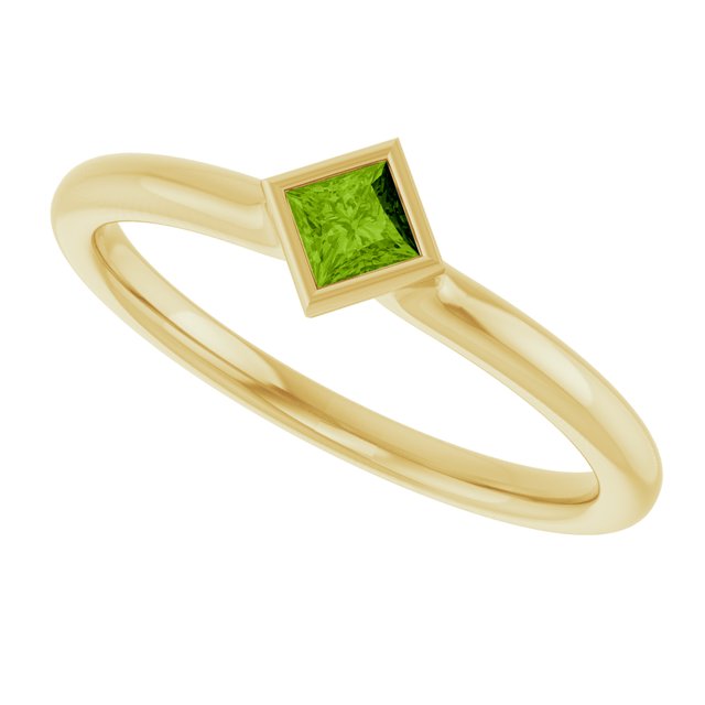 Natural Peridot | Square | 3 x 3mm