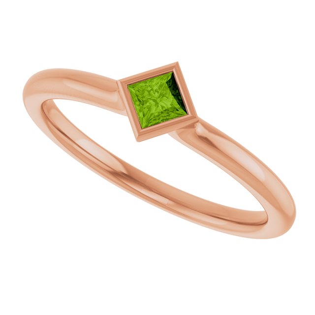 Natural Peridot | Square | 3 x 3mm