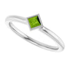 Natural Peridot | Square | 3 x 3mm