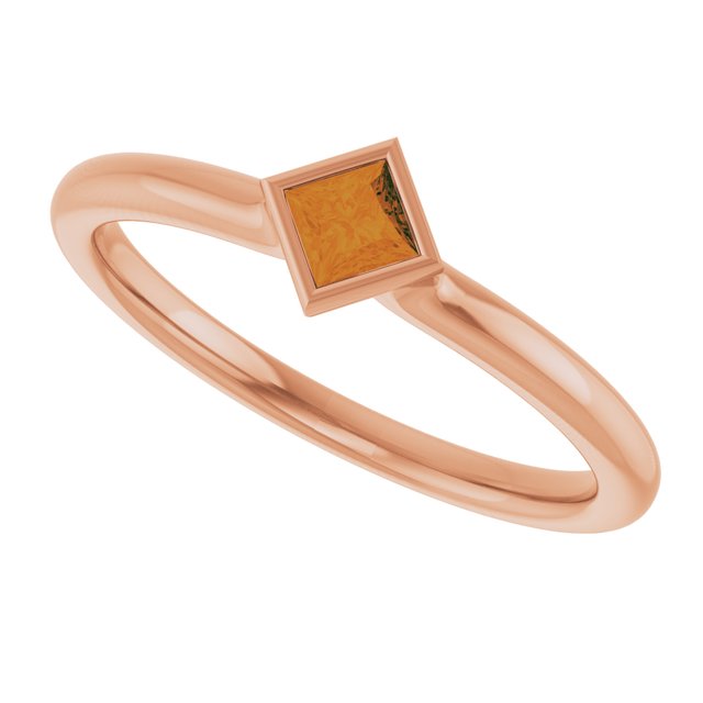 Natural Citrine | Square | 3 x 3mm