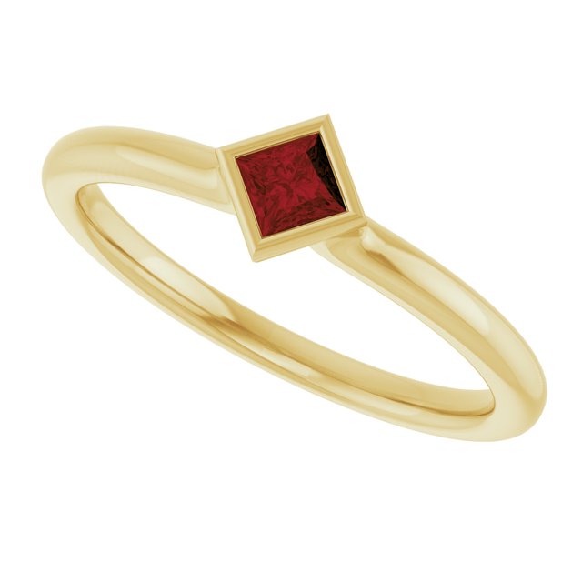 Natural Mozambique Garnet | Square | 3 x 3mm
