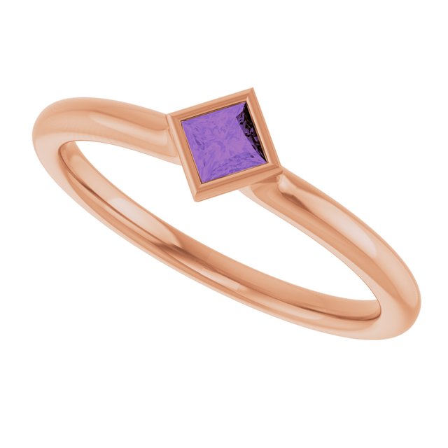 Natural Amethyst | Square | 3 x 3mm