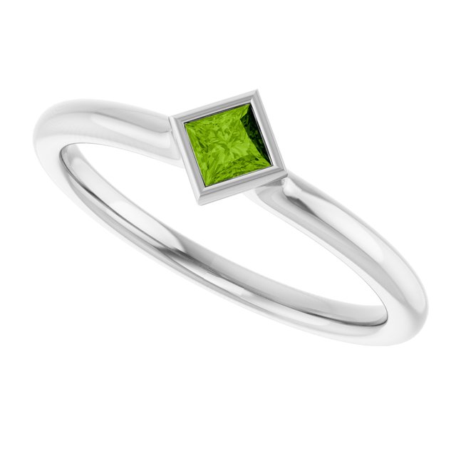 Natural Peridot | Square | 3 x 3mm