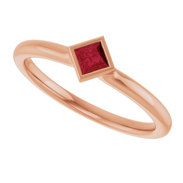Natural Ruby | Square | 3 x 3mm