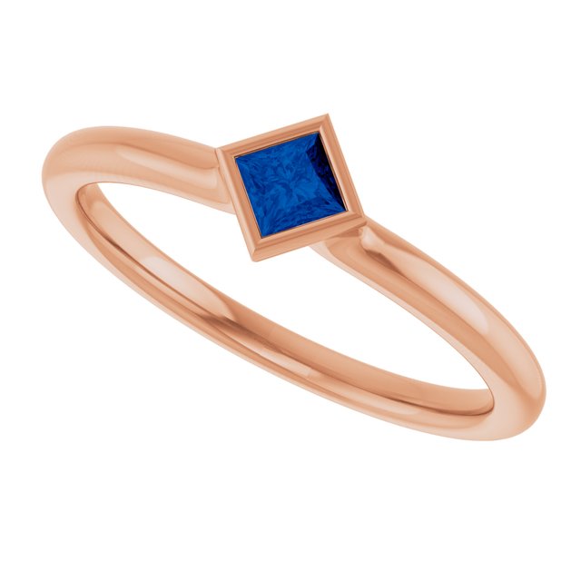 Lab-Grown Blue Sapphire | Square | 3 x 3mm