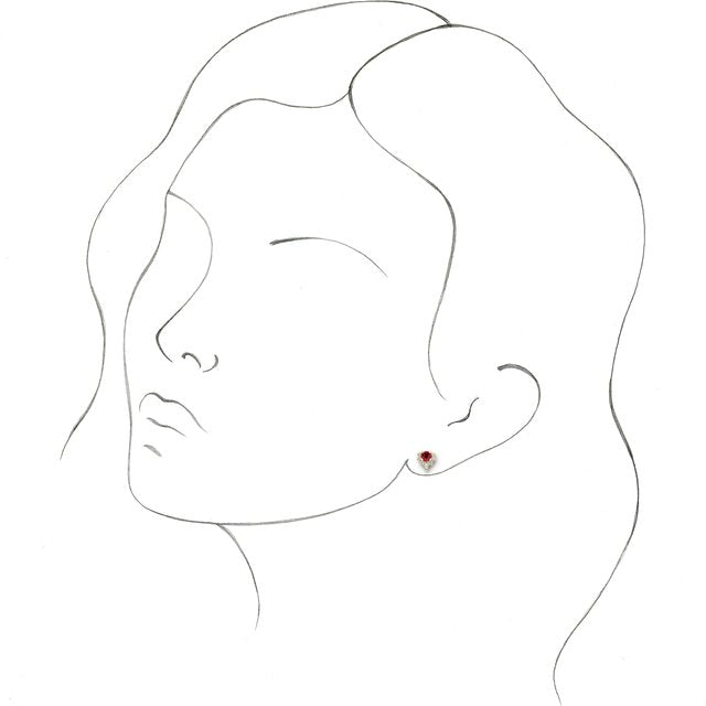 Starburt Accented Diamond Earrings — Platinum