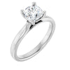 14K White | Cushion