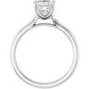 14K White | Cushion