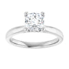 14K White | Cushion