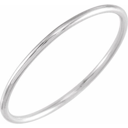 52299 / Ring / 14K White / 4 / Polished / Stackable Ring