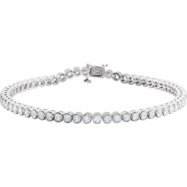 Natural Diamond | Round | 3.2mm :: 6 Ctw | Natural Diamond | Round | 2.4mm :: 3 1/6 Ctw