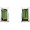 Natural Green Tourmaline | Straight baguette | 4 x 2mm