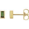 Natural Green Tourmaline | Straight baguette | 4 x 2mm